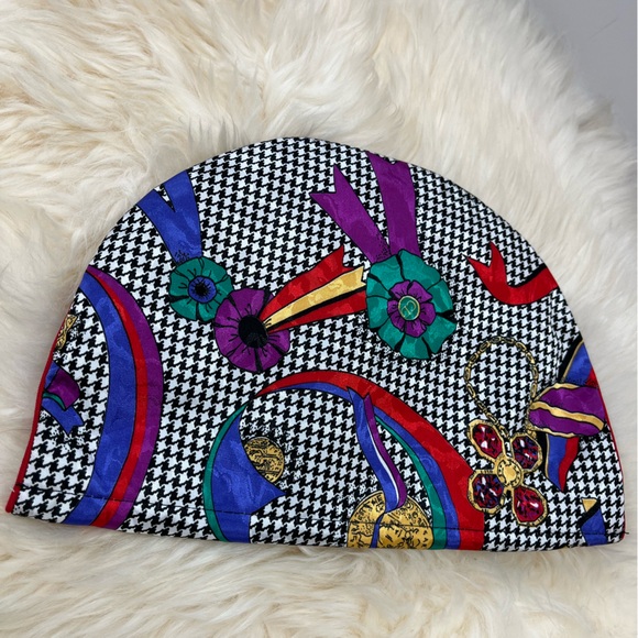 Christian Dior Vintage Lingerie /Hosiery Bag Rare!Houndstooth Ribbon Logo Print - Picture 3 of 15